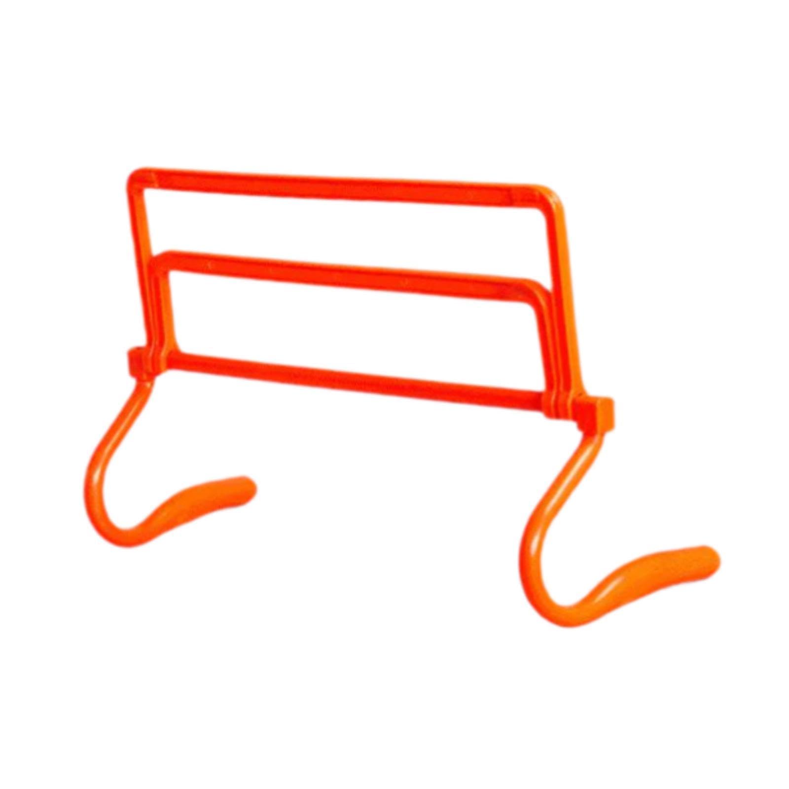 QSTDGVPW Agility Training Hurdle Speed Training Equipment Set Practice Adjustable for Running Obstacle Courses Athletic Basketball, Orange