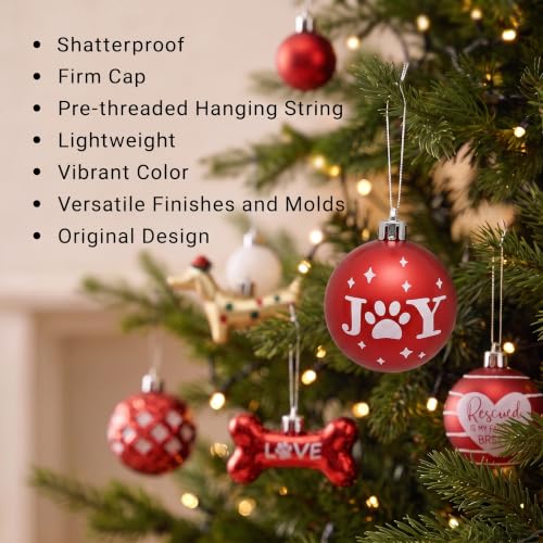 42ct Red White Christmas Ornaments  - image 7