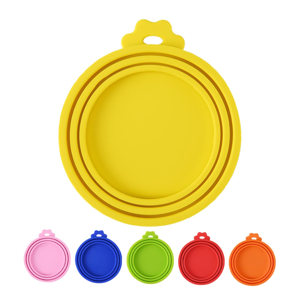 Alipis 6 Pack Silicone Can Lids Pet Food Soda Can Covers Reusable Yogurt Jar Sealer Freshness Maintained