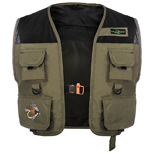 Lucky Bums Kid's Fishing and Outdoor Adventure Vest, Tan, S