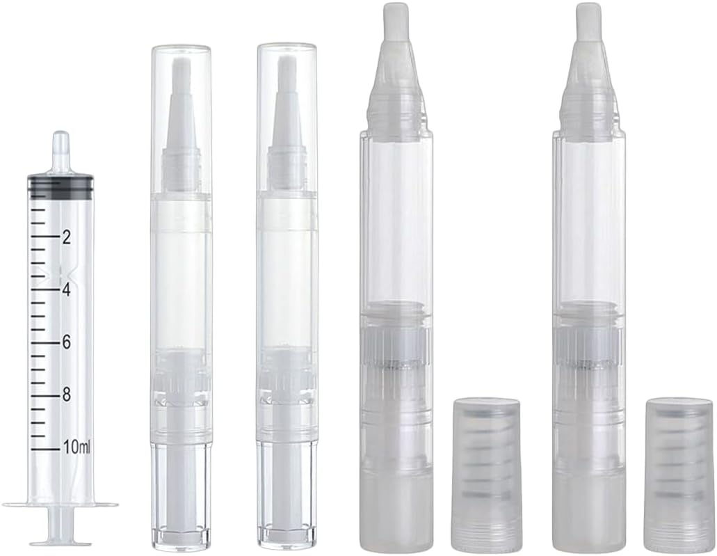 HyzaPhix 5PCS Touch Up Paint Pen Fillable Paint Brush Pens for Touch up