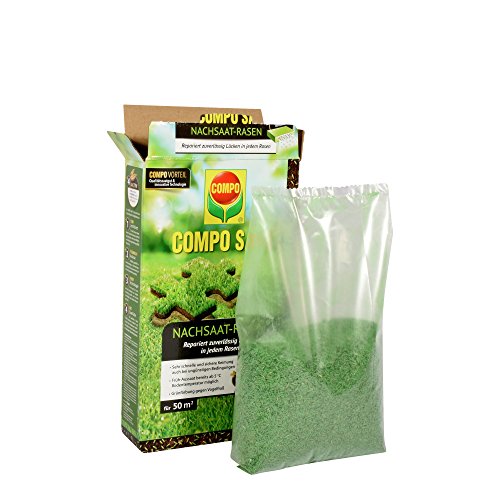 COMPO SAAT nazaaigazon, graszaad, speciaal nazaaimengsel met effectieve kiemversneller, 1 kg, 50 m² - Afbeelding 5