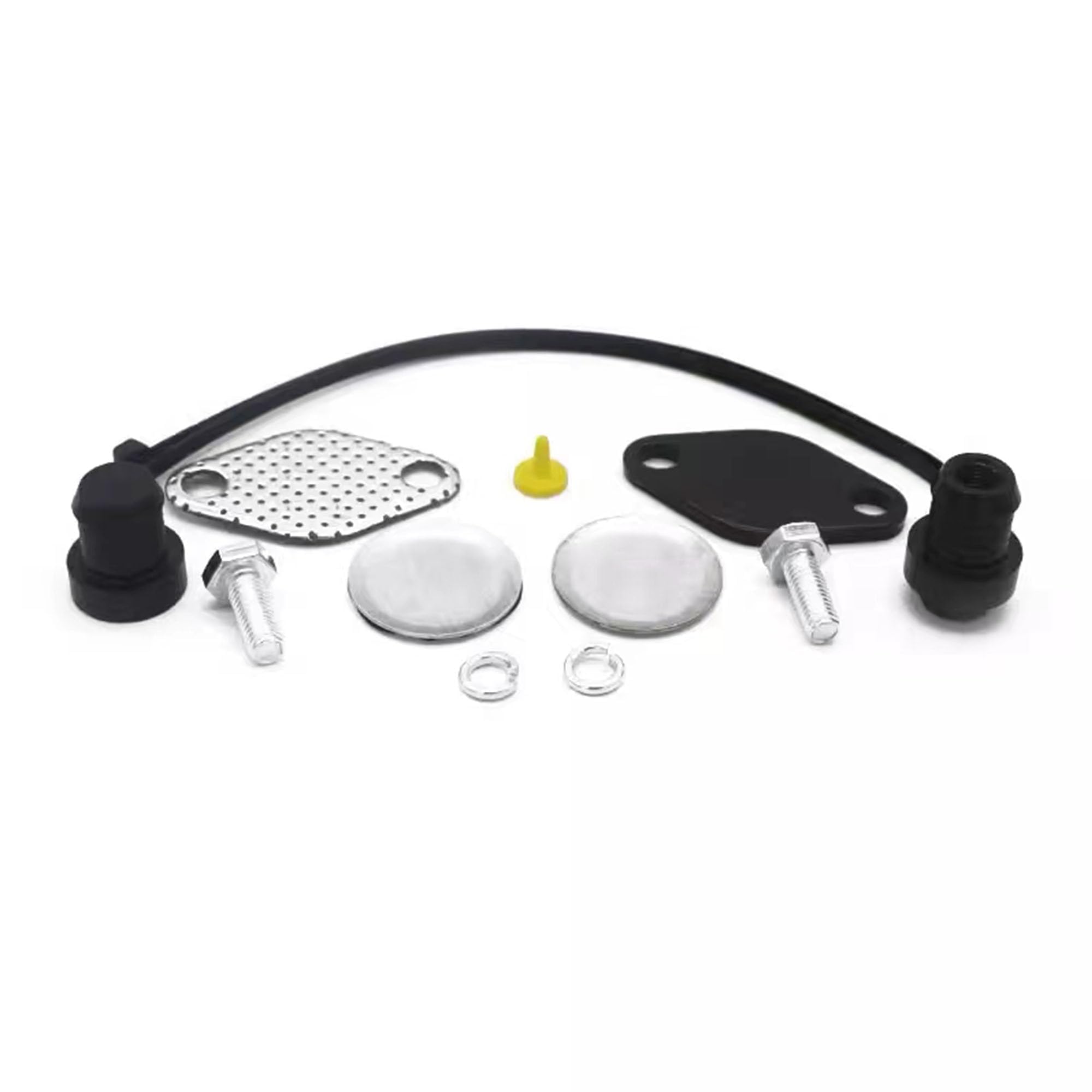 Kit de Suppression EGR en Aluminium Bypass de Suppression, Kit de Suppression VR-EGR08, Kit de Suppression Vanne EGR pour M57 SéRie 5 E60 E61 E61N 520I 525D 530D 535D