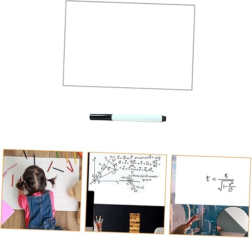 Miniatura 3 de Tofficu Pizarra blanca de escritorio para nevera, Pizarrones para niños, papel tapiz para oficina, pizarra blanca, graffiti, PVC, 3 uds