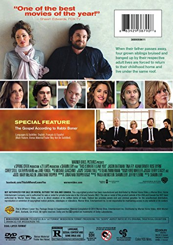 This is Where I Leave You (DVD) B00K2CI008 Book Cover