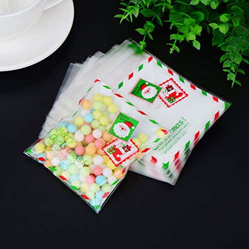 Sumind 100 Pezzi Natale Caramelle Sacchetti di