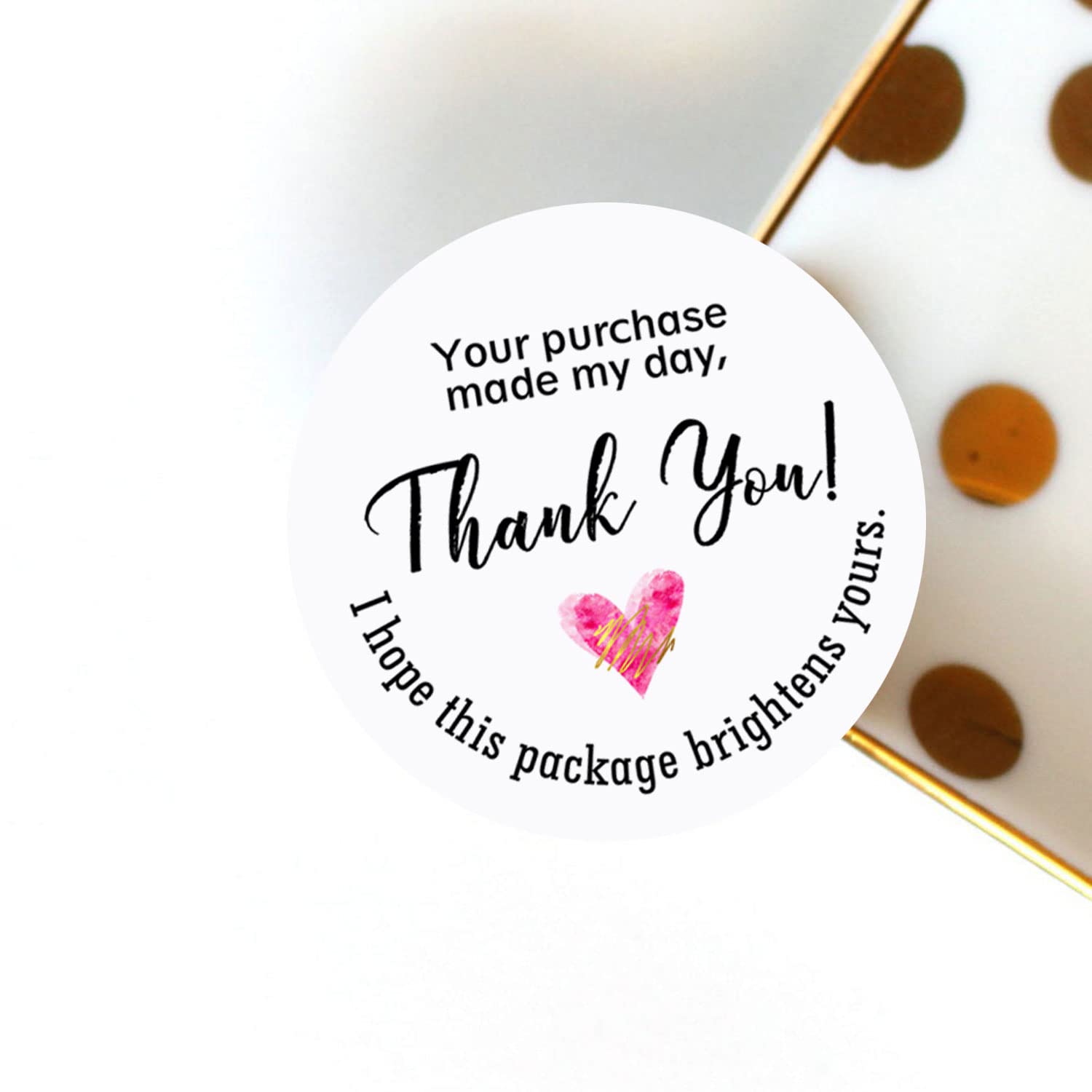 Amazon.com: Your Purchase Made My Day Thank You Labels, Small