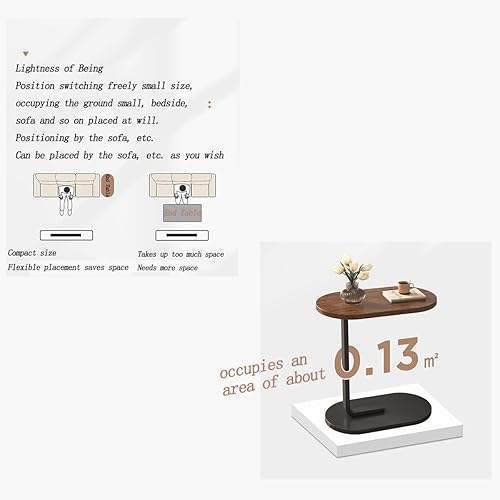Miniatura 3 de Mesa auxiliar redonda, mesa de sofá simplista antioxidante, bandeja moderna para exteriores e interiores, mesa de centro para sala de estar,
