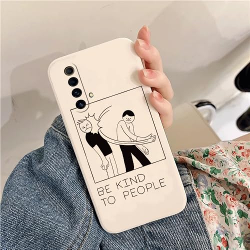 Compatible con Realme X50 5G/Realme X3 SuperZoom Funda para Teléfono de Silicona con Patrón Divertido de Pato con el Dedo Medio