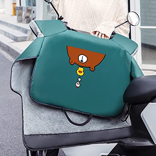 Générique Tablier Scooter, Couvre Jambe Scooter Vent de la Voiture électrique Wind est l'hiver Plus Velours Chaud Coupe-Vent par Une Batterie épaissie Couverture à Vent étanche