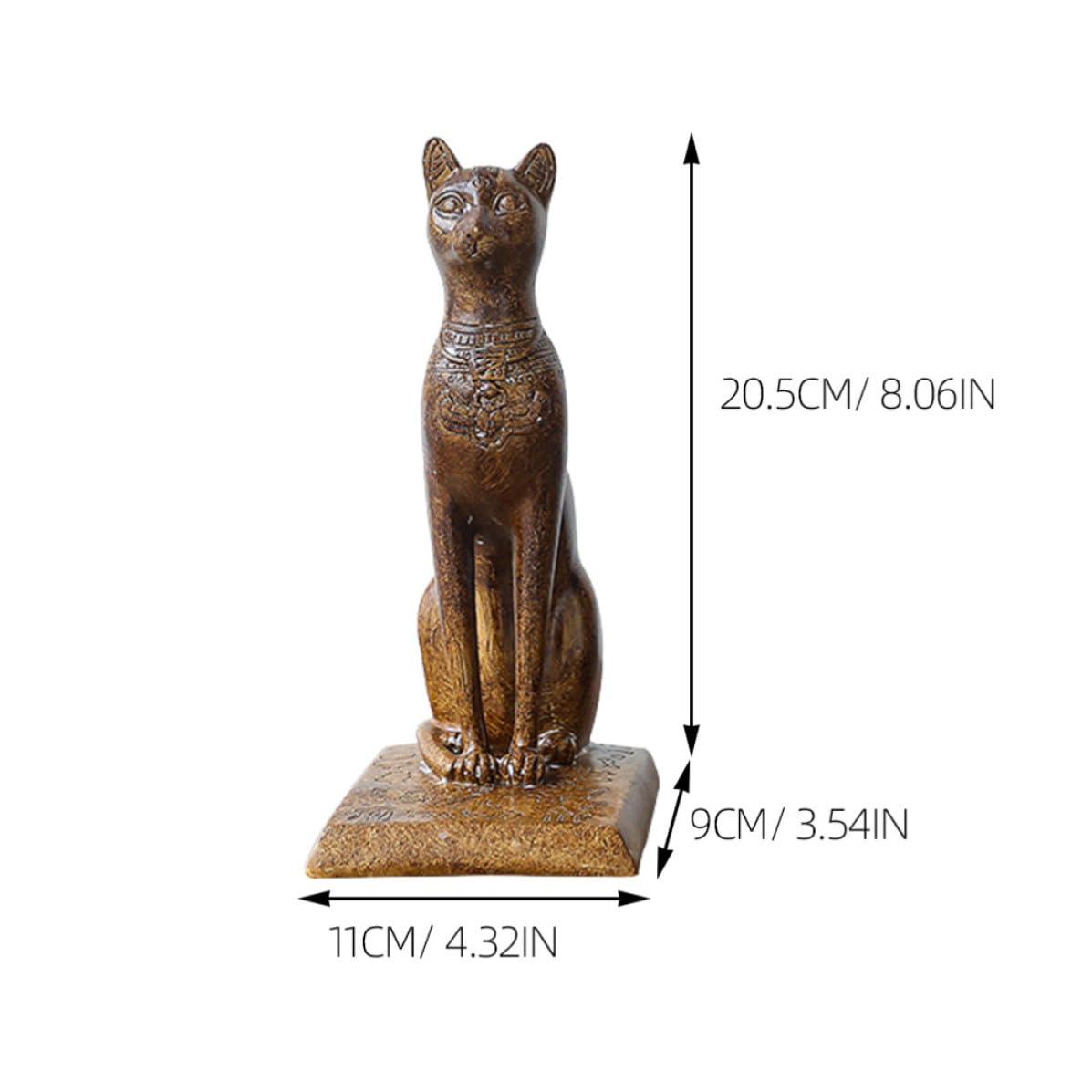 Moderne Katzen Buchstütze aus Kunstharz, rutschfest, Einfach