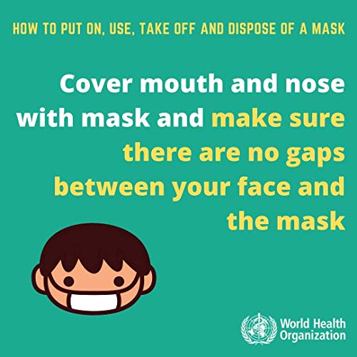 Image of Non Woven Unisex Anti Pollution Anti Dust N95 Face Mask -Multicolored, Free Size, Pack of 1