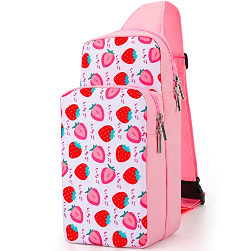 Consejos y comparativas para Comprar Bicicleta mujer clásica para comprar online. 35 Owngen Bonita bolsa de viaje para Nintendo Switch/OLED/Lite, mochila de almacenamiento portátil para consola NS, base de carga, Joy-Cons, accesorios, niñas, mujeres (rosa fresa)