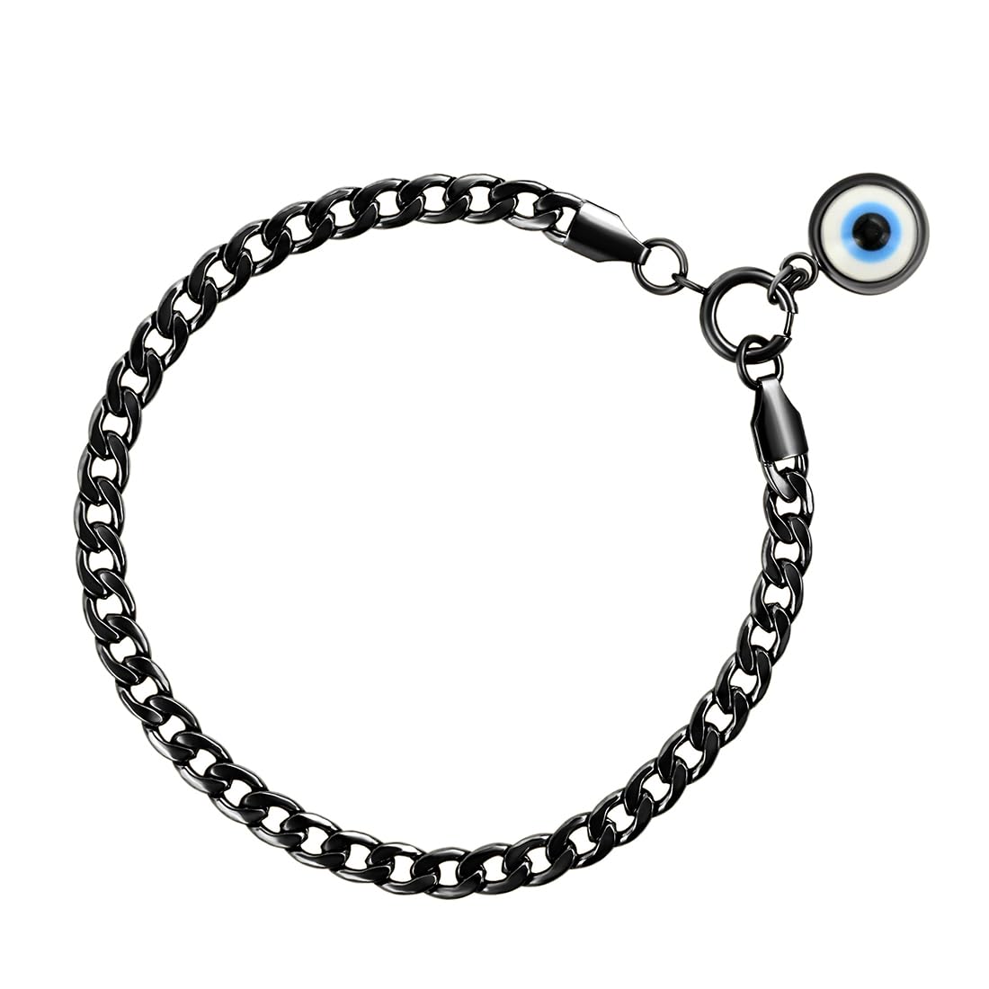 See full amazon price history chart for Nakabh Black Plated Stainless Steel Chain Wrist Evil eye Bracelet for Men Women (2206604) Nakabh Black Plated Stainless Steel Chain Wrist Evil eye Bracelet for Men Women (2206604) (B0CJJLWVRT) Amazon Price History, Amazon Price Tracker