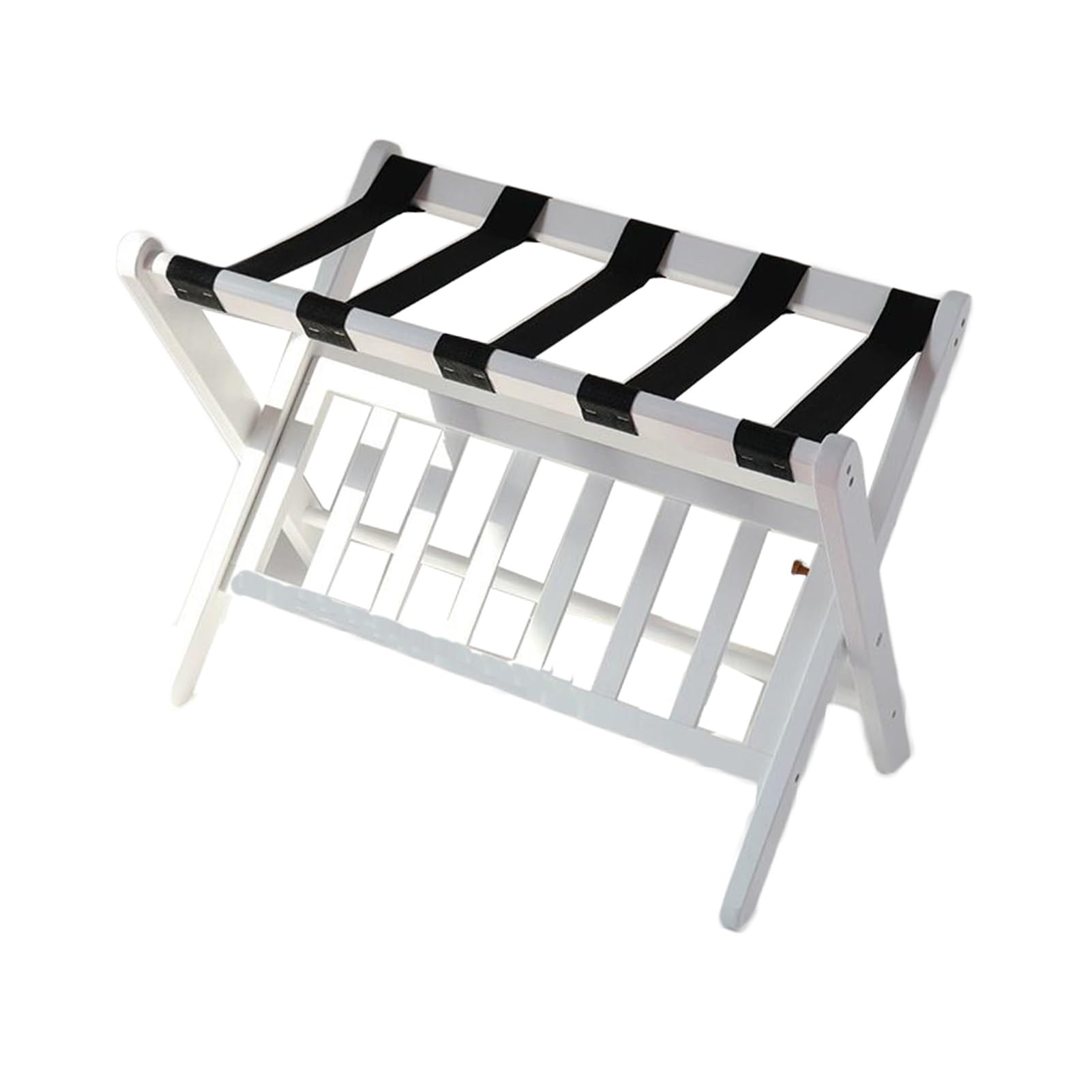 Porte-bagages pour chambre d'hôtes chic et rangement de valise de luxe