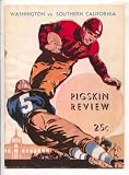 USC Trojans vs. Washington Huskies NCAA Football Game Program 12/7/1935-Player & team photos-VG