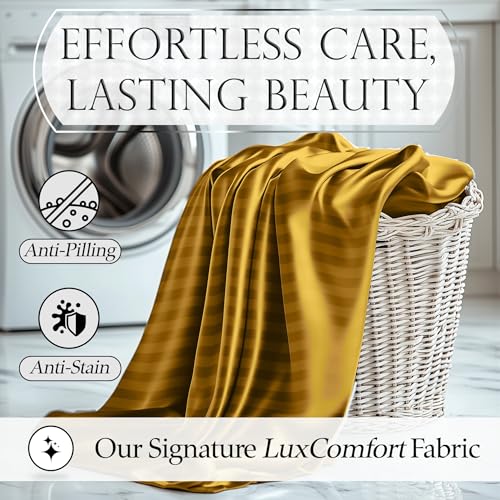 Image of DECOLURE Satin Sheets King Size | Softer Than Silk | Luxury 4 Pc Bed Set