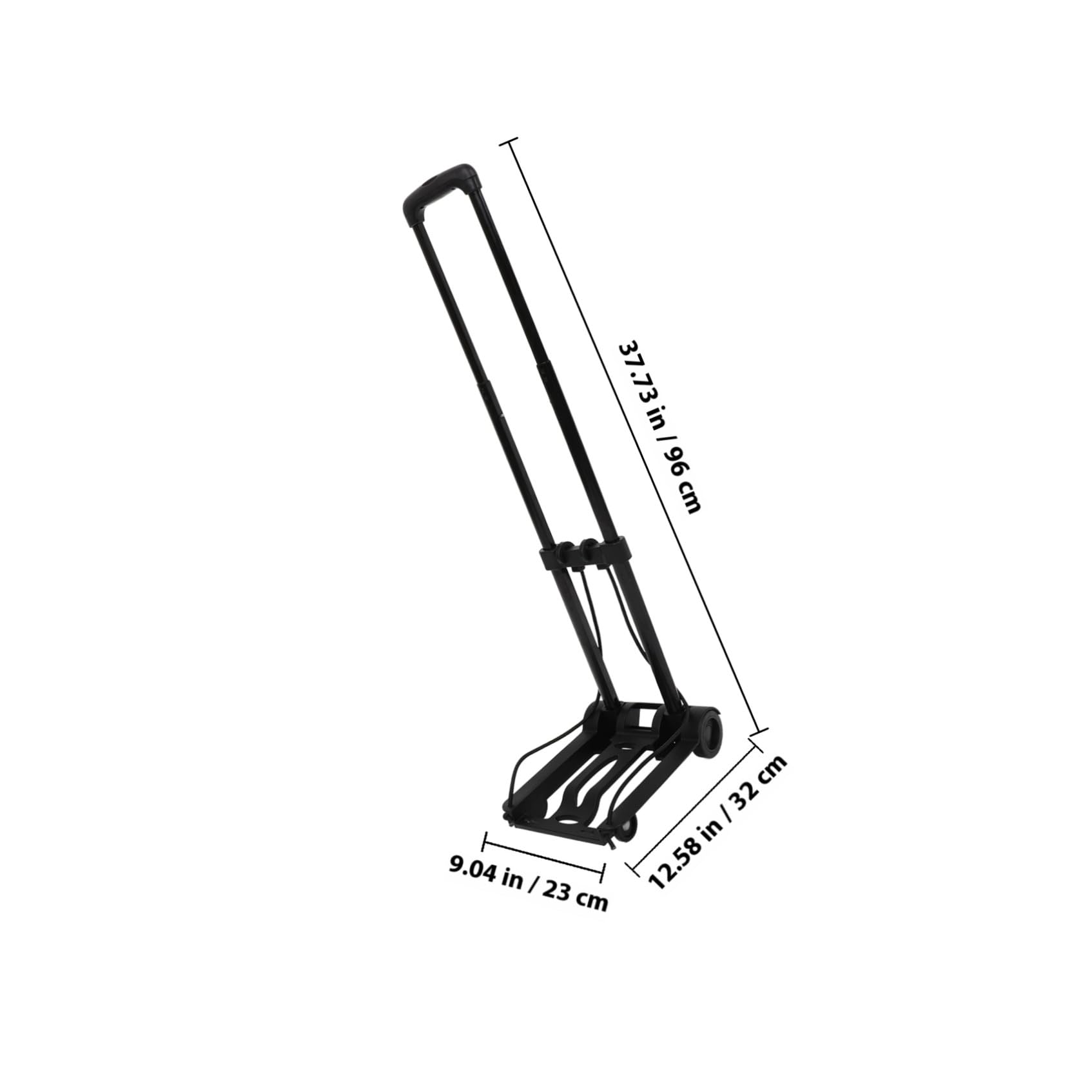 Beavorty Carrito de Compras Plegable Ruedas Carrito Utilitario Portátil Base de Plástico Reforzado y Cordón Ajustable de Viaje Compacto y Ligero para Mudanzas y Equipaje