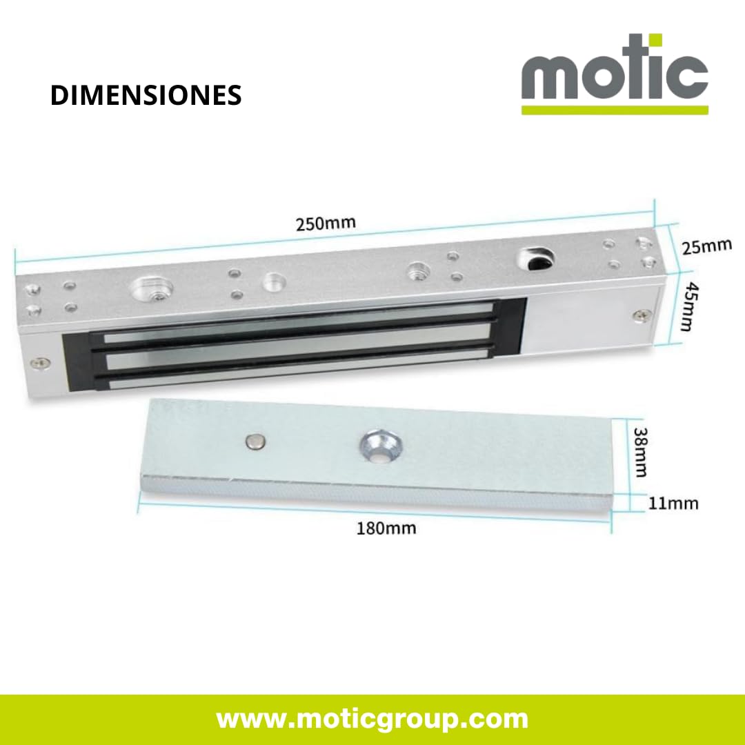 Cerradura magnética eléctrica de 280 kg, sistema de control de acceso, cerradura electrónica DC12V tipo NC, segura y a prueba de fallos, ideal para puertas únicas y sistemas de seguridad.