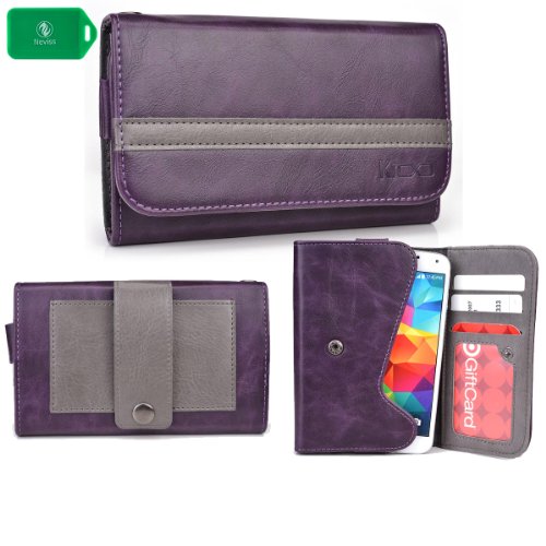 Phone case wallet w/attached belp clip fits Kyocera Brigadier|Kyocera DuraForce