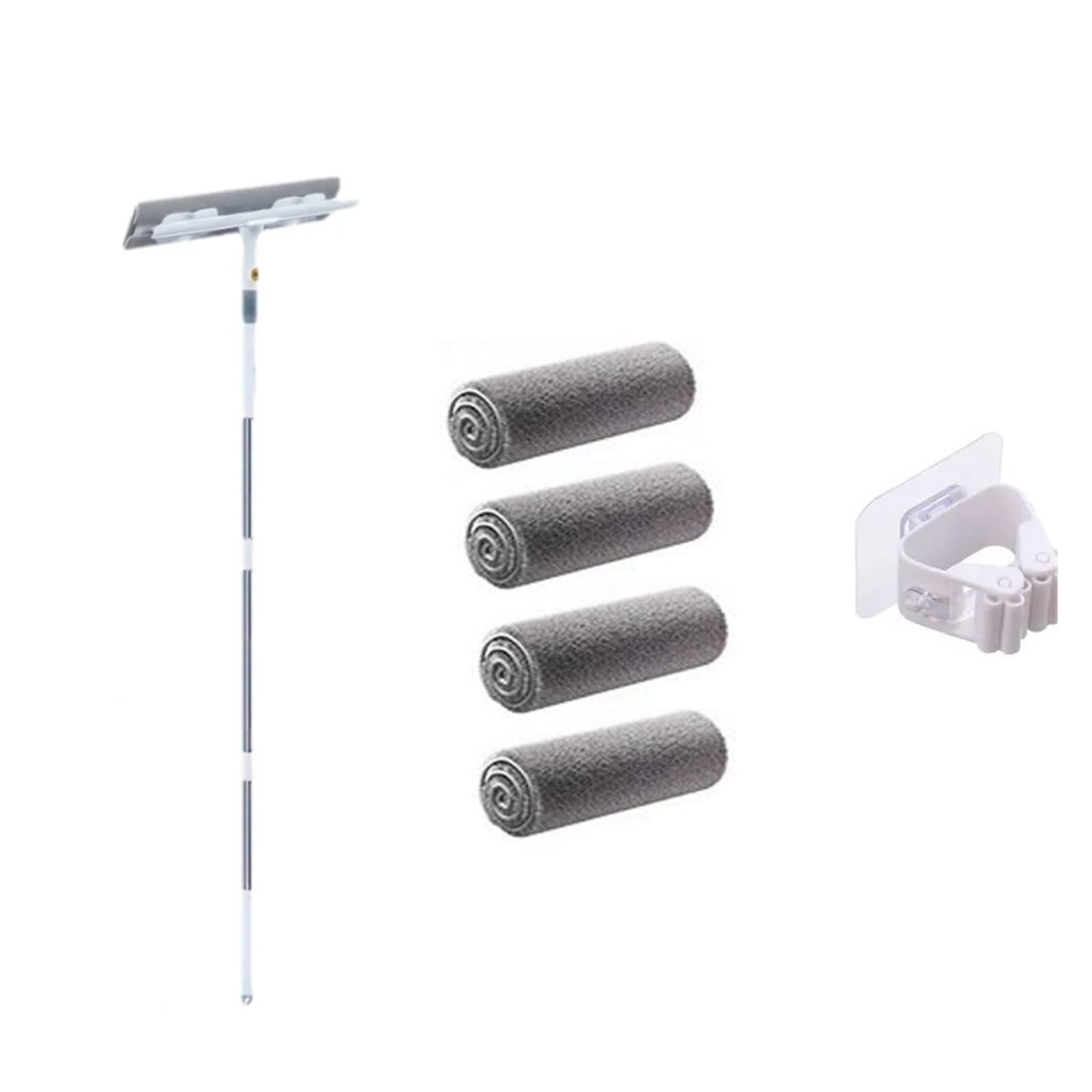 WXPGFEQ Portable 2in1 Glass Wiper & Window Cleaning ToolVersatile Mop for Bathroom Outdoor Walls FloorsEfficient Window Squeegee for StreakFree Shine