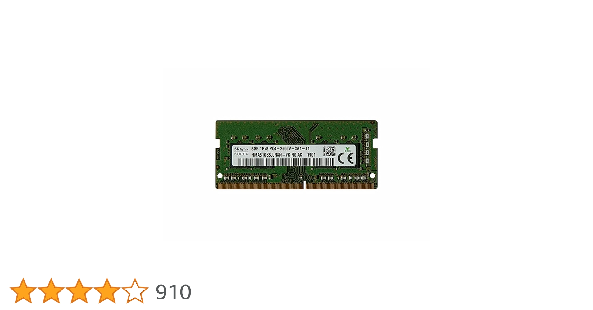 SK Hynix Hynix 8GB PC4-21300 DDR4-2666MHz 260-Pin SODIMM 1.2V Single Rank Memory Module HMA81GS6CJR8N-VK SK Hynix Hynix 8GB PC4-21300 DDR4-2666MHz 260-Pin SODIMM 1.2V Single Rank Memory Module HMA81GS6CJR8N-VK