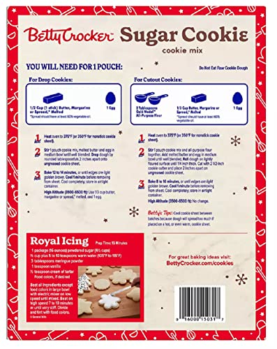 Image of Betty Crocker Sugar Cookie Mix, 17.5 Oz - 5 Count (Pack of 1)