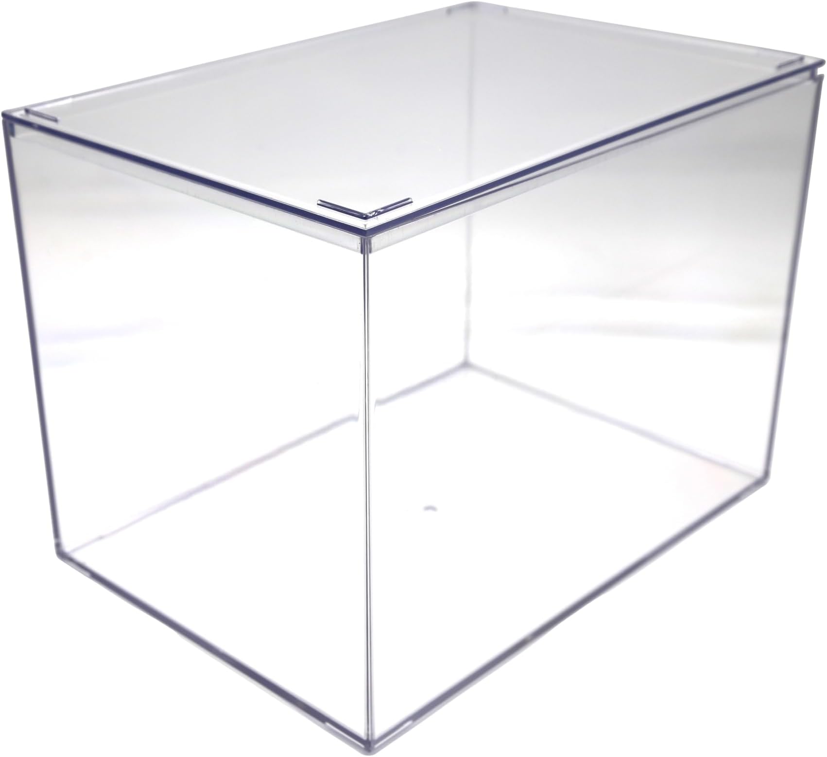1 Clear Acrylic Box with Lid, 12.5"L x 8.5"W x 8.5"H, Made in USA, Clear Display Case for Sports Memorabilia, Diorama Box or Plastic Box for Collectibles
