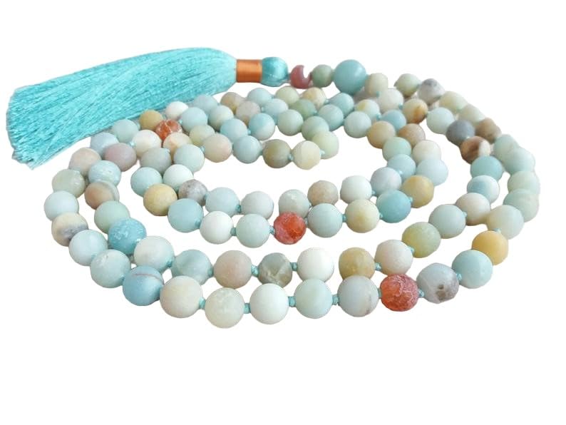 Mala de méditation 108 perles amazonite | Votre rituel bien-être et yoga au quotidien
