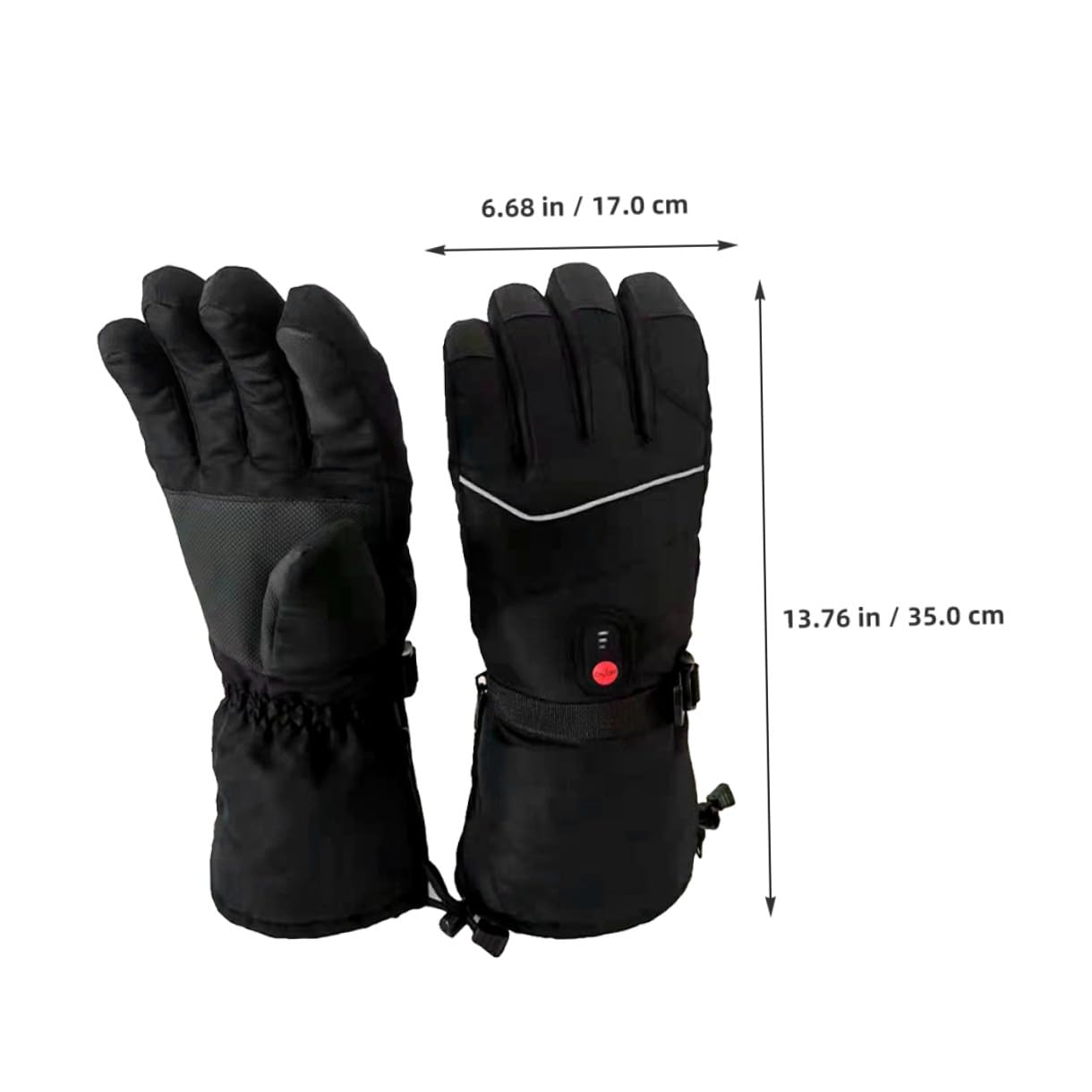 Guantes Eléctricos Calefactables para Hombre y Mujer Guantes de Esquí Térmicos Impermeables Dedos Separados Control de Temperatura Ajustable Ideales para Deportes de Invierno y