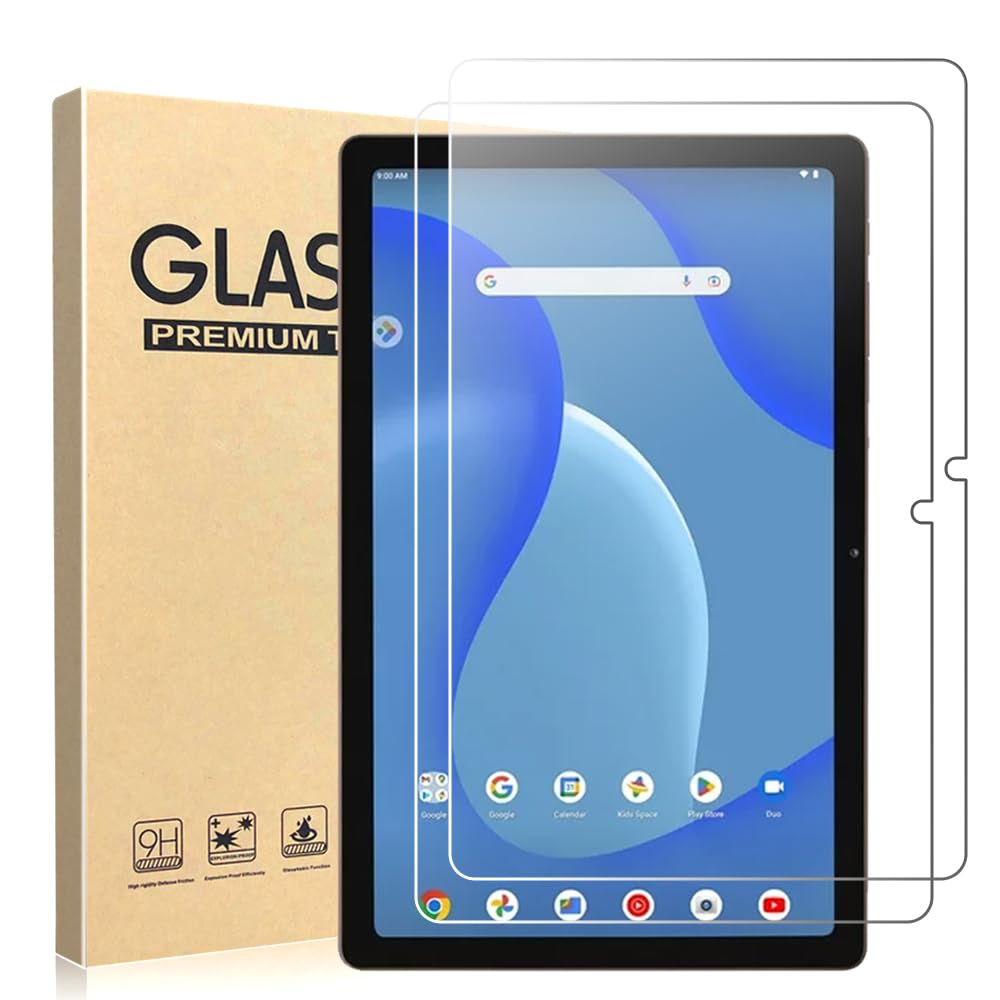 [2 sztuki] Ochraniacz ekranu ze szkła hartowanego do tabletu Onn 26.4 cm Pro 2023 (model 100110603) 10,4-calowy tablet z 2,5D 9H HD bez pęcherzyków powietrza, przezroczyste, ultracienkie szkło