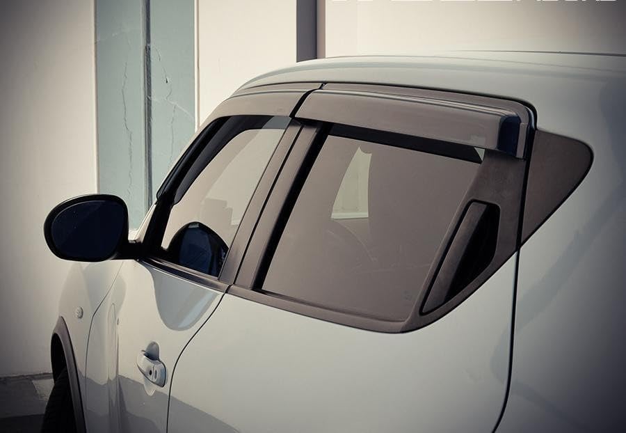 WellVisors Window Visors Wind Deflectors Compatible with Nissan Juke 2011-2017 Premium Series Rain Guards 3-847NS005
