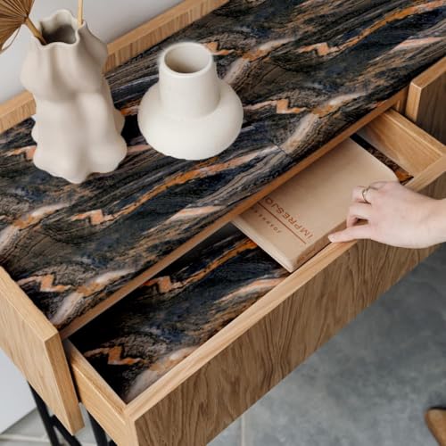 Image of VOLITO Self Adhesive Marble Wallpaper Kitchen Wallpaper Oil Proof & Waterproof Wallpaper for Cabinet Makeover, Almirah, Plastic & Tabletop, Wardrobe (60x200cm) (V-New red Rocks)