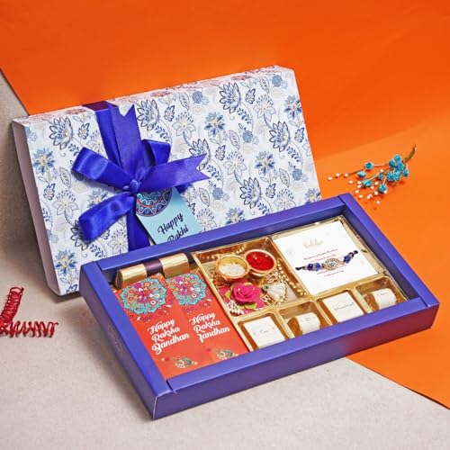 Image of Velvet Fine Chocolates Super Siblings Box| Assorted Chocolates & Rakhi Combo | Perfect for Rakshabandhan | Pack of 1