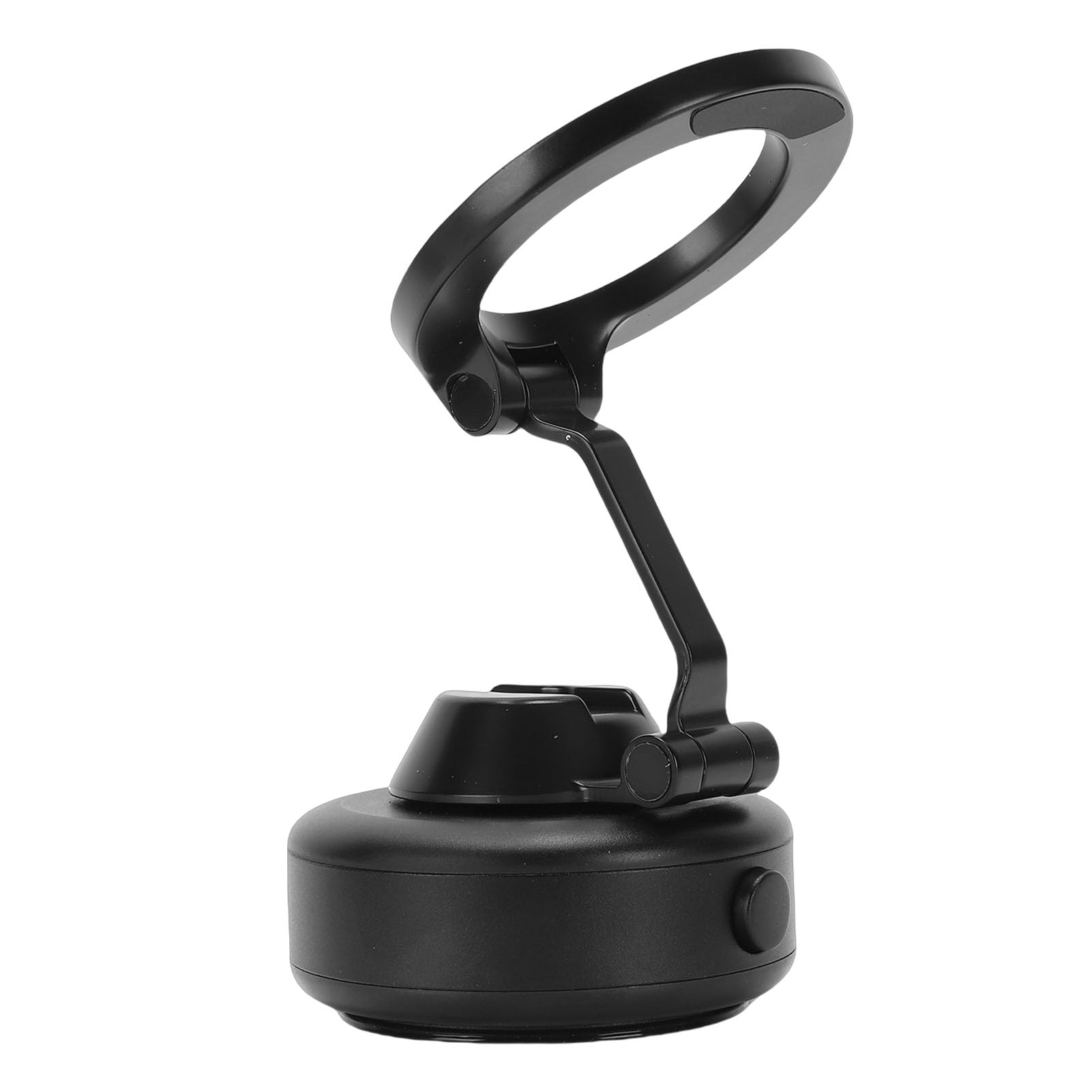 Soporte magnético de teléfono de Coche con succión al vacío, Soporte magnético Fuerte de aleación de Aluminio para teléfono móvil, salpicadero de Cristal para Parabrisas de Coche (Negra)
