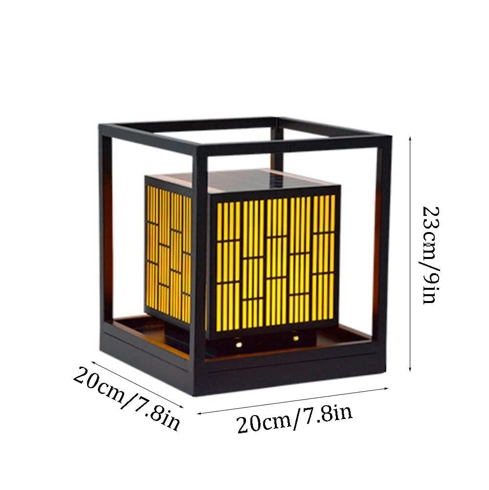 Moderne quadratische Landschaft Solar-LED-Pfostenleuchten for den Garten im Freien Wasserdichte Säulenlampe Außenzaunsäulenlicht for die Terrasse(20 * 23cm)