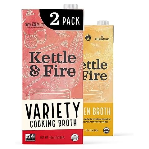 Beef and Chicken Cooking Broth by Kettle and Fire Cover