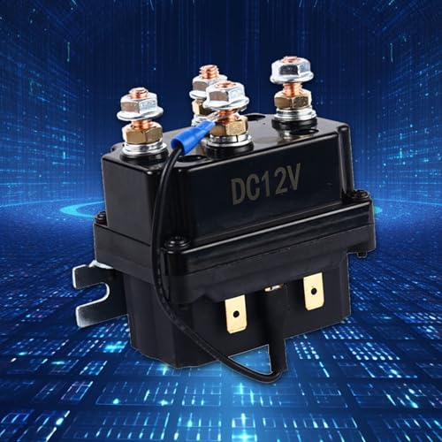Contactor de cabrestante de 12V 250A con relés eléctricos y solenoide automotriz 3