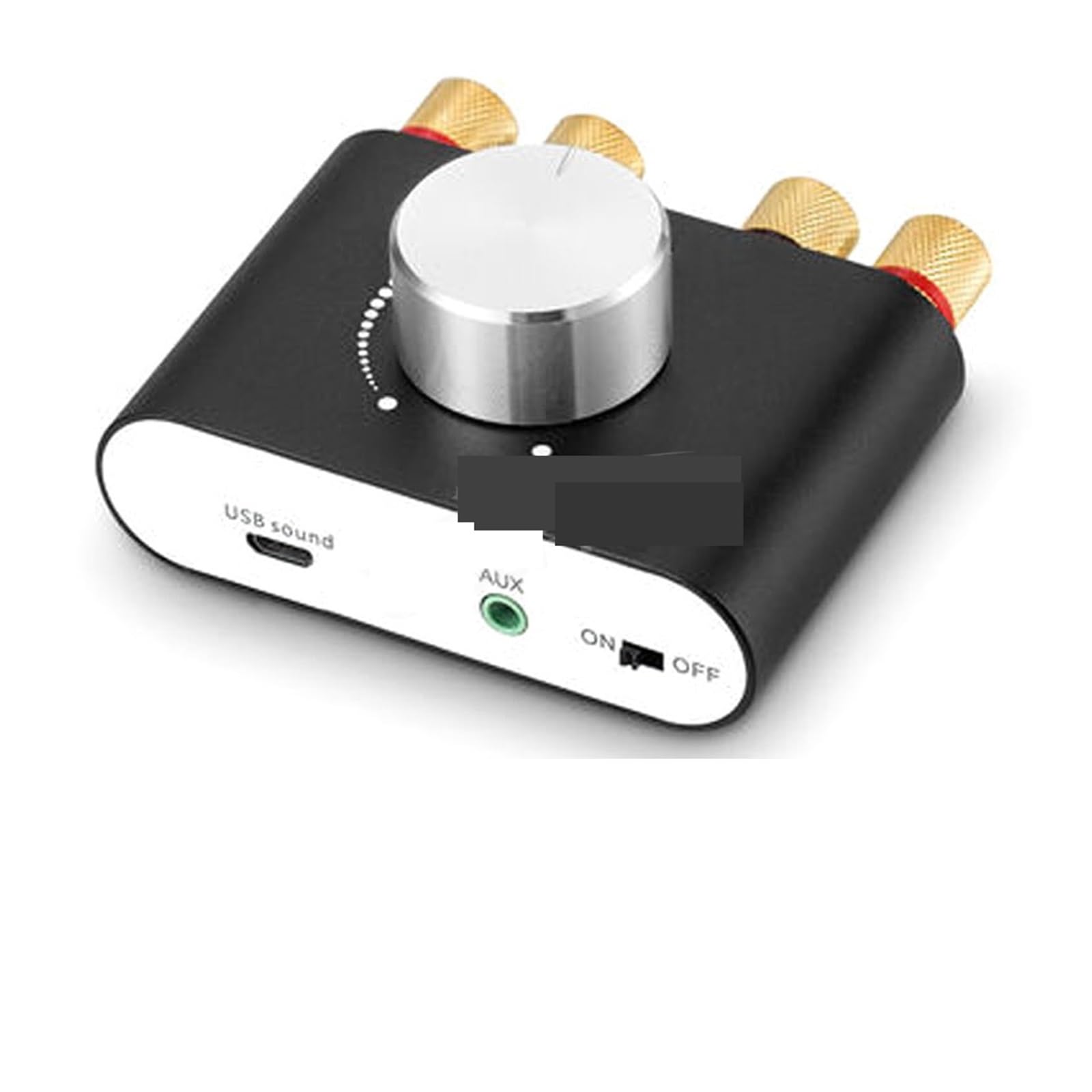 Digital Amplifier HiFi Stereo Home Receiver Power AMP Bluetooth 5.0 Sound Amplifiers(Nero)