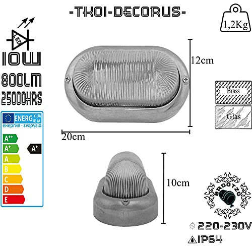 Brootzo Decorus Ottone applique da parete esterno