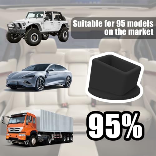 Image of HZEL Car Seat Belt Buckle Holder, 2PCS Silicone Easy Access Vehicle Seatbelt Booster, Automotive Safetybelt Fixer Accessories to Make Buckling Upright Positioning, Universal for Most Cars (Black)