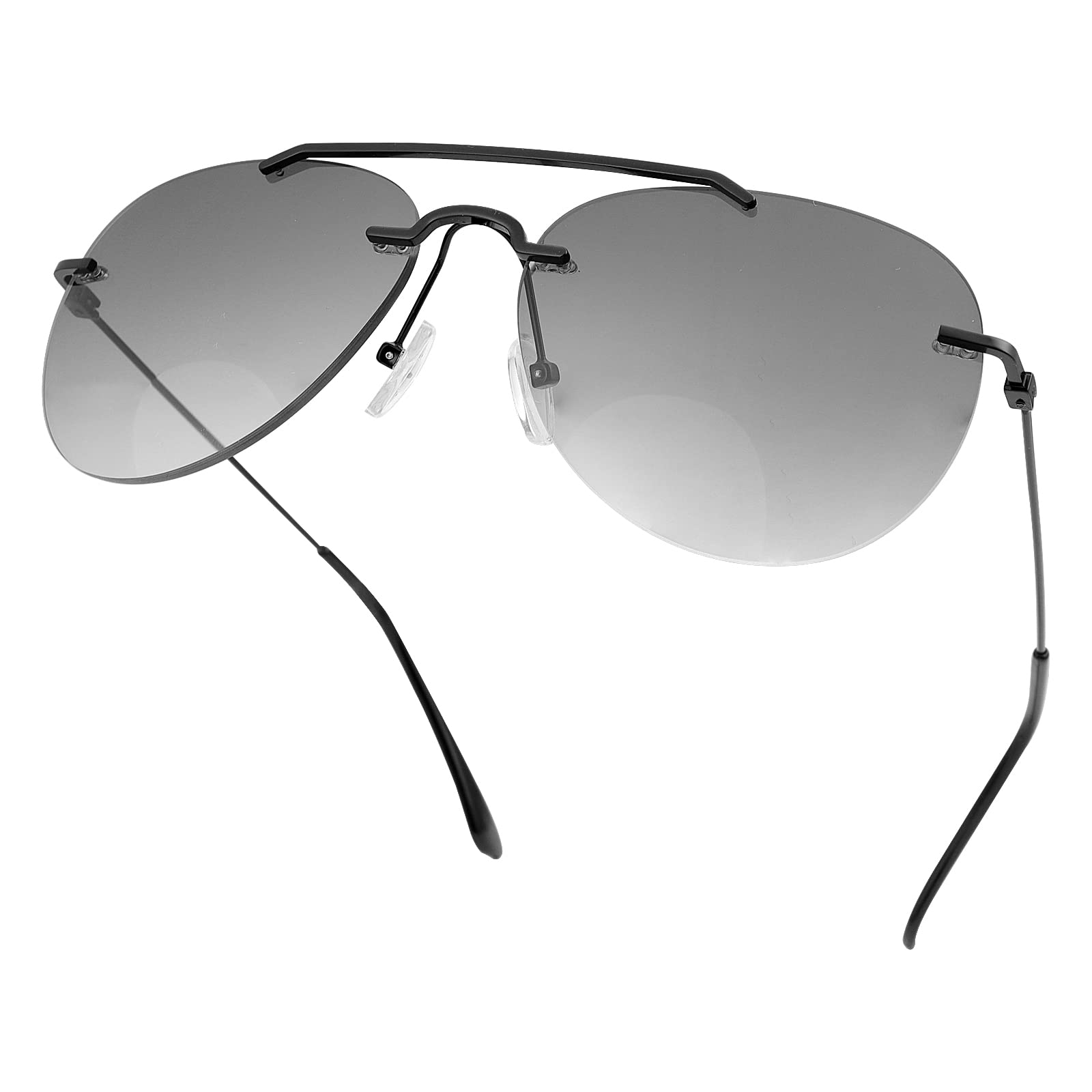 LJIMI 2 pary dwuogniskowych okularów przeciwsłonecznych do czytania, ochrona UV400, okulary przeciwsłoneczne, przyciemniane szkła dla mężczyzn i kobiet, klasyczne okulary