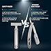 immagine 7Straight Razor Matte Finish Silver | Cut Throat Razor by GREY | Straight Edge Barber Razor | Best Barber Supplies | Barber Accessories | Barber Straight Blade Razor For Men