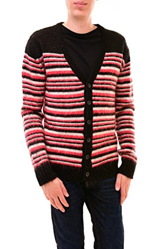 Diesel K-Bandura Maglia Hommes Cardigan (M, Rouge/Noir)