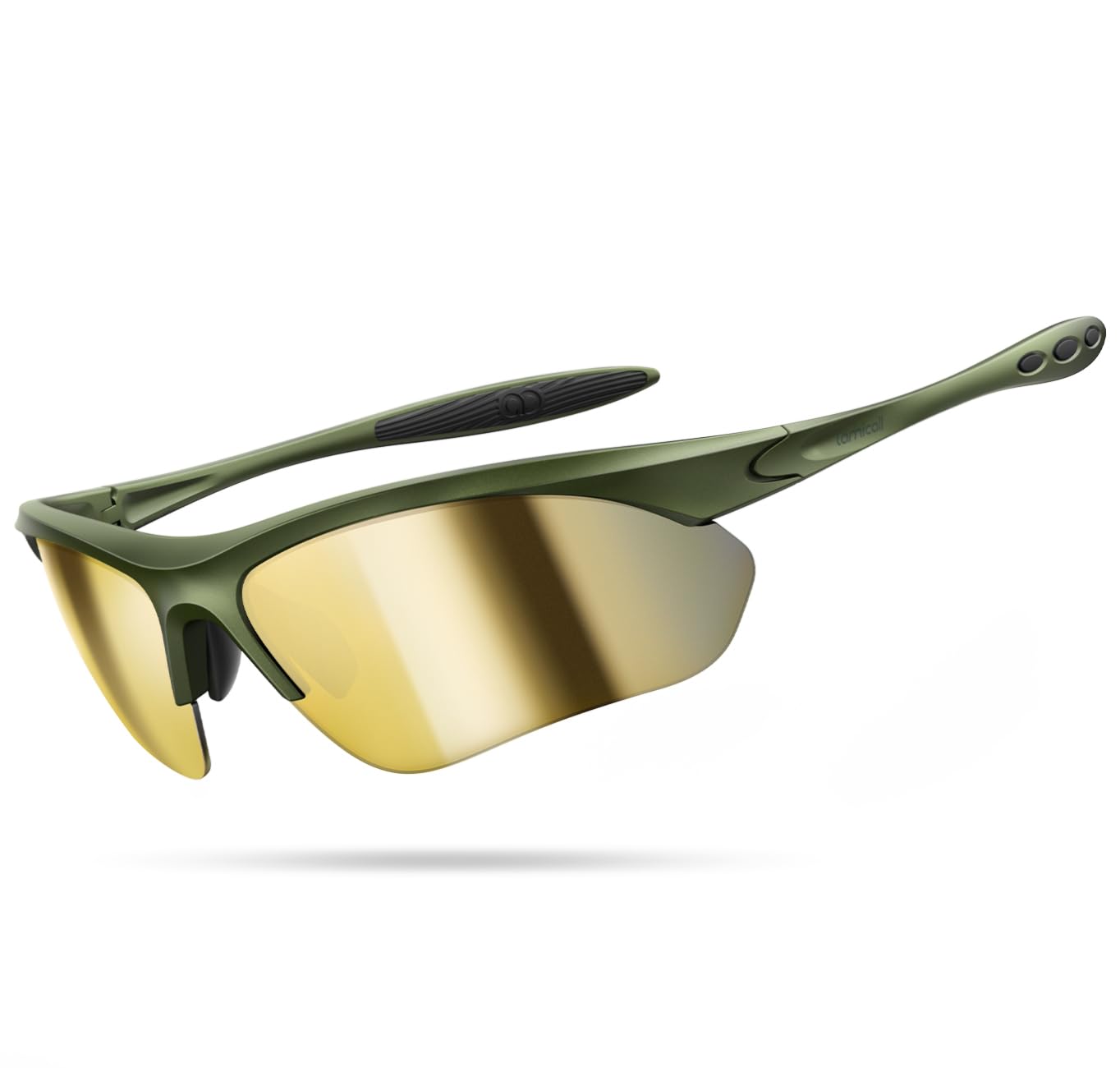 Lamicall Sportbrille Herren, Fahrradbrille Damen Sonnenbrille - [22g Ultraleicht & Multifunktional] Polarisierte Schnelle Brille mit UV400 Schutz, TR-90 Sport Brille für Fahrrad, Laufen, Autofahren