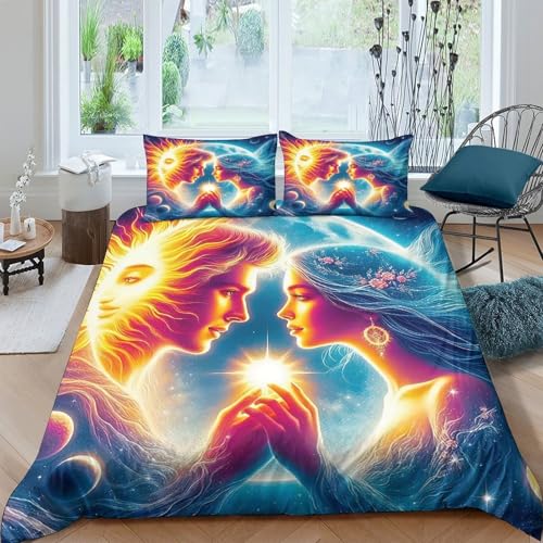 Housse de couette 3D imprimé merveilleusement coloré parure de lit - 2