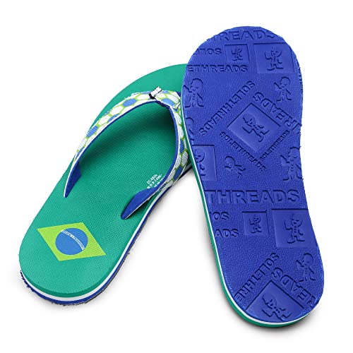 Image of FOOTBALL | Uber Cool | Fun | Colourful | Hip | Flip Flops for Kids