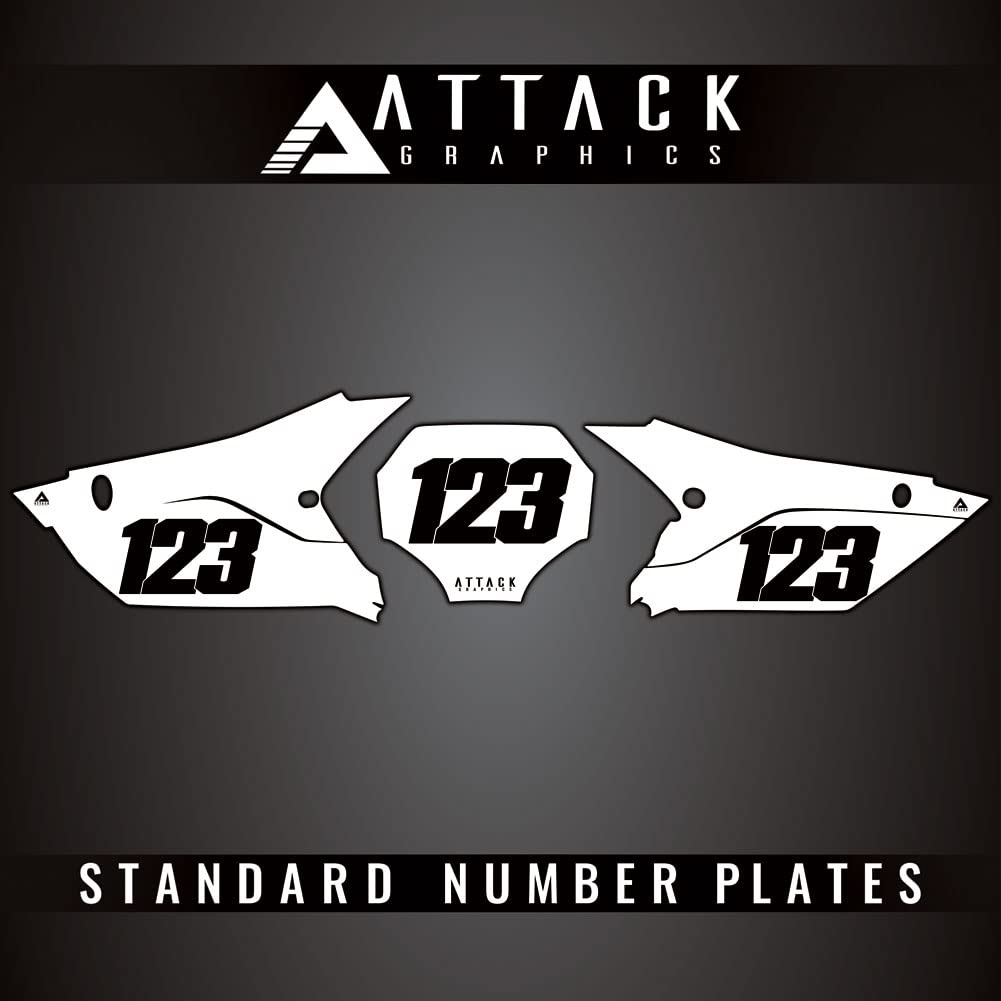 Amazon.com: Attack Graphics Number Plate Backgrounds for Yamaha