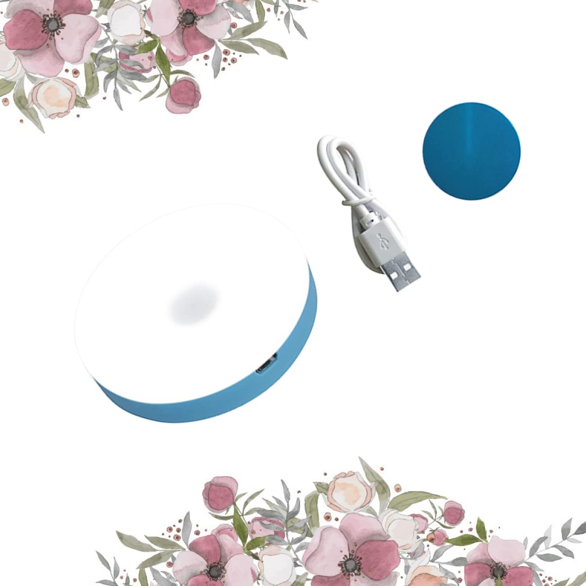 3pcs Camera da letto Clo Night Gift Lamp, Pat Breastfeedingblue, Lampada Led Baby USB Commutazione Partito Allattamento al seno Luce Bianca Lmap Bambini Sensore Camera Bambini Touch Dimmerabile e