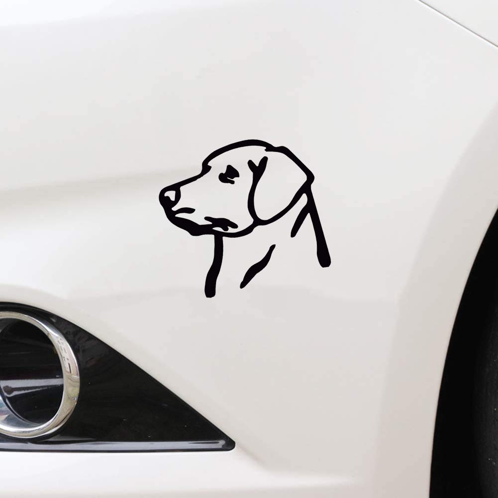 4x3.75Inch Lab Head Labrador Retriever Head Vinyl Decal Sticker Labradoodle Cars Trucks Vans Walls Laptop Black